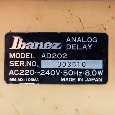 Ibanez AD202 Multi Mode Analog Delay - BBD Rack, Serviced & Calibrated, 230V EU image 12