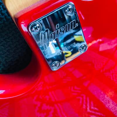 Maison Precision Bass 4-String – Candy Apple Red – Excellent Condition + Gig Bag image 4