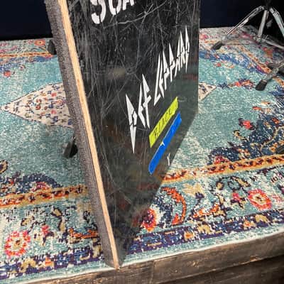 Def Leppard Logo, Tour Used Case Panel Wall Hanging "S6A" "Stage Left" (#19) image 5