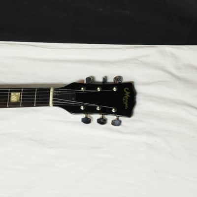 Matsumoku Memphis electric guitar used - black - with case - Single Cut style - vintage image 5