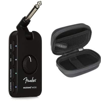 Fender Mustang Micro Headphone Guitar Amp with Case image 1