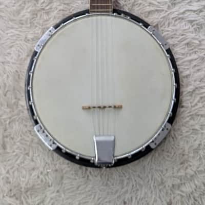 Vintage Japanese made 5 String Banjo with Resonator - A Cool item in an old case image 1