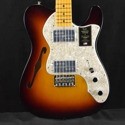 Mint Fender American Vintage II 1972 Telecaster Thinline 3-Color Sunburst Maple Fingerboard image 1