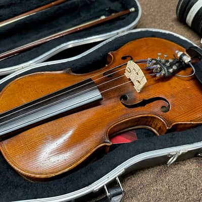 Used Ägidius Sebastian Klotz Fecit Mittenwald Vintage 4/4 full size Violin w/ hard case w/ Pickup image 3