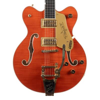 Used Gretsch G6620TDC-ORFM Center Block Flame Maple Orange 2017 image 1