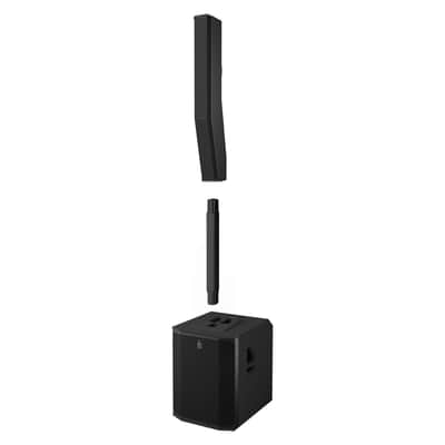 2x EV Electro-Voice EVOLVE 90 Powered Column Speaker Array 18" Sub Pair (Black) image 11