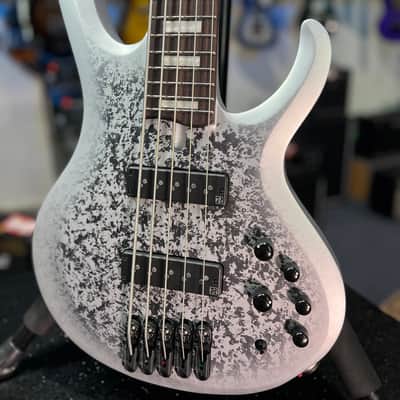 Ibanez 25th-anniversary BTB Standard 6-string Electric Bass - Silver Blizzard Matte FREE PLEK! 988 image 3