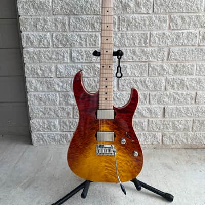 Tom Anderson Guitarworks Li'l Angel 2024 - Quilt Top Fire Wake Surf image 2