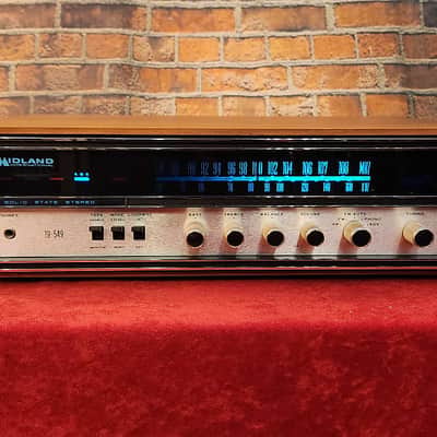 Vintage 1970s Midland International 19-549 AM/FM Multiplex Stereo Receiver Wood image 4
