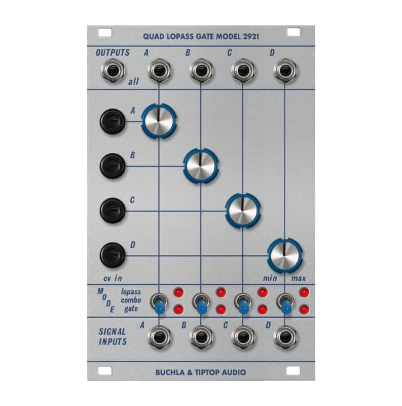 Buchla & Tiptop Audio Quad Lopass Gate Model 292t (BPNYC) image 1