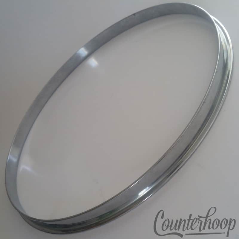 *Ludwig 12" Single-Flange Tom Drum Rim/Hoop Chrome Brass COB Batter/Resonant USA image 1