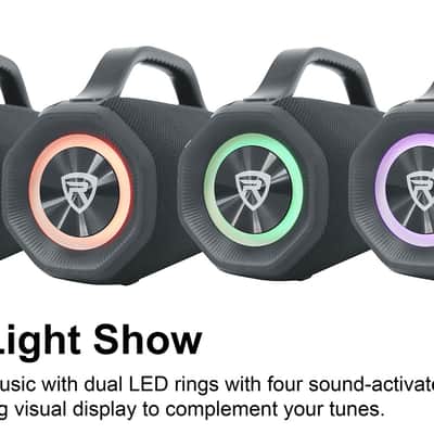 2) Rockville SONIC-50L Wireless Linking Portable Bluetooth Party Speakers+Mic In image 8
