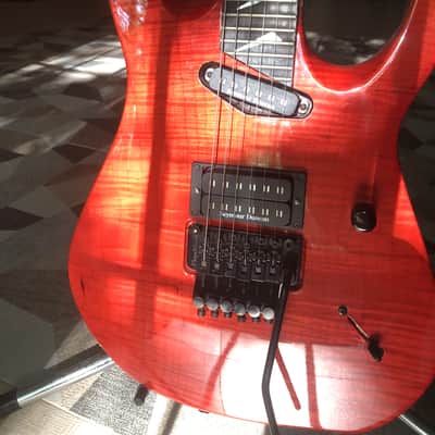 Hamer Californian Elite Flamed Maple 1992 - Salmon Blush Transparent image 3