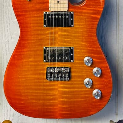 Warmoth Telecaster 2026 - Flamed orange burst image 1