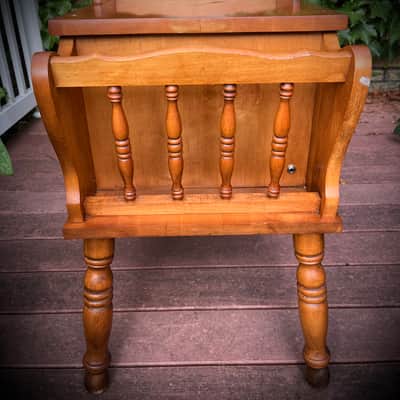 Rotary Connection Solid Maple 2 6x9 guitar 2 speaker cabinet/side table/music sheet holder on legs! 2 vintage 6x9 speakers. Open or closed back optional. 16 ohms. Vintage colonial style. Switchcraft jack. 2026 - Maple Wood image 16