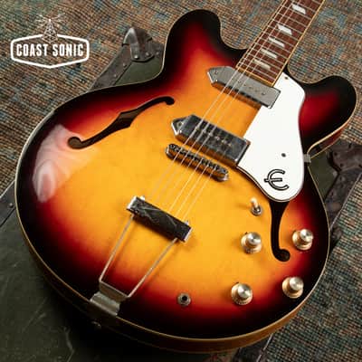 2000 Epiphone Casino VC Peerless factory 1 11/16th nut W/case image 7