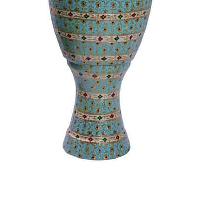 Naad Meenakari Travail Africain Djembe Tambour Bongo Bois Well Ton Musical Instrument Red image 1