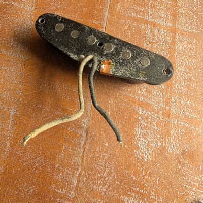 Fender Stratocaster Guitar Pickup Black Bottom Early 1960s 5.72K image 7