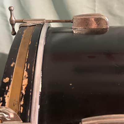 Slingerland Radio King Bass Drum 14x22 1940-1942 - Black Lacquer image 10