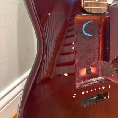 Hurricane Strat-style body and neck - Wine Red image 4