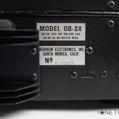 Oberheim OB-SX Analog Synthesizer FULL REFURBISHED Keyboard VINTAGE SYNTH DEALER image 11