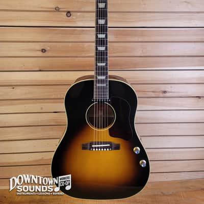 Gibson Acoustic J-160E Original Acoustic / Electric Guitar with Gibson Hard Case - Vintage Sunburst image 2