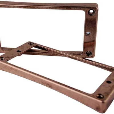 Curved Bottom Metal Humbucker Pickup Mounting Ring Set image 4