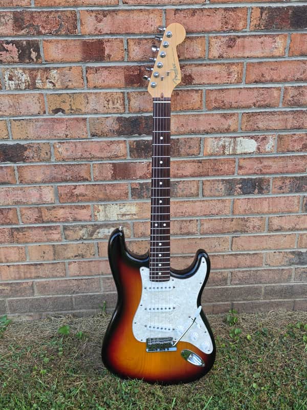 1999 Fender American Standard Stratocaster Sunburst Great Player & Sound Hardshell Case Included image 1