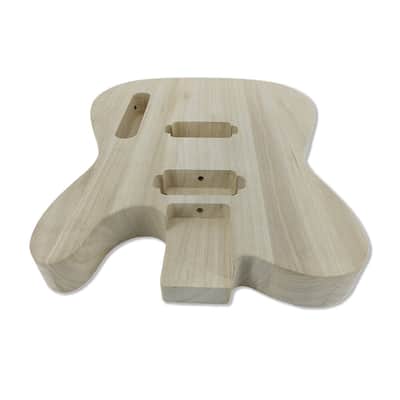 Telecaster Style Electric Guitar Body, Paulownia Wood image 7