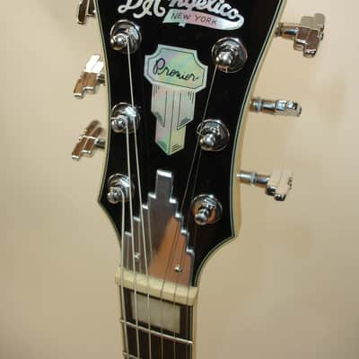 D'Angelico Premier Bedford SH Semi-Hollow Electric Guitar, Black Flake image 9