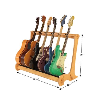 6 Guitar Stand for Acoustics & Electrics - The VersaRack™ | Nitro Safe Hardwood Rack | Made in U.S.A. image 4