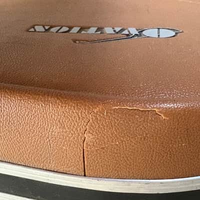 Vintage 1970's Ovation Deep Bowl Acoustic Guitar Case Round Back Brown USA - No Guitar CASE ONLY image 10