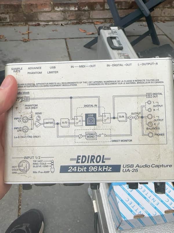 Edirol UA-25 USB Audio Capture - Silver image 1