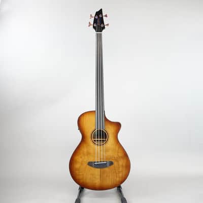 Breedlove Pursuit Exotic S Concerto Amber Fretless Bass CE Myrtlewood - (Used) image 2