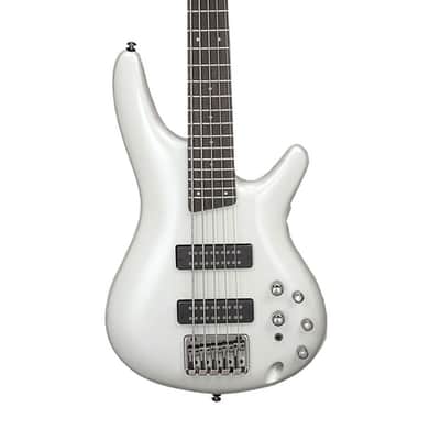 Ibanez SR305E SR Standard 5-String Bass Guitar - Pearl White image 1