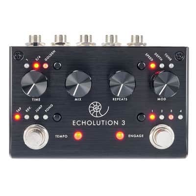 Pigtronix Echolution 3 Delay Effects Pedal Black image 1