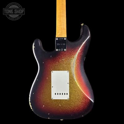 Fender Custom Shop 1963 Stratocaster Relic 3 Tone Sunburst Sparkle w/case TSLTD5OF10 image 6