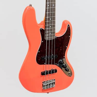 Fender Squier Classic Vibe '60s Jazz 4 String Electric Bass Guitar - Tahitian Coral image 2