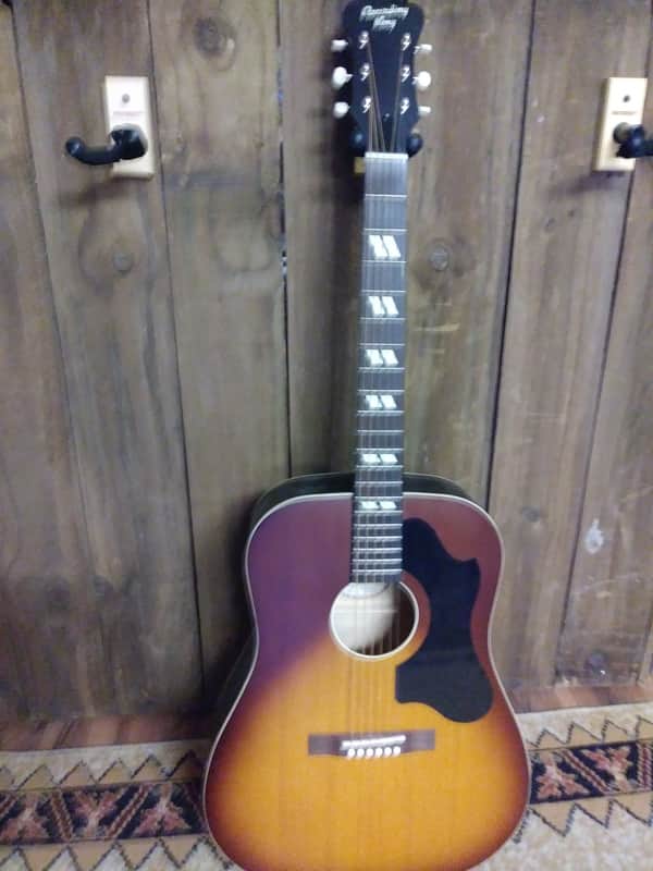 Recording King RDS-7-TS Dirty 30's Series 7 Dreadnought Acoustic Guitar Tobacco Sunburst image 2
