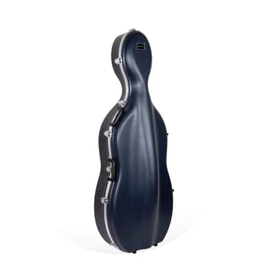 Crossrock  ABS Molded Cello Hard Case with Wheels in Blue- For Both 4/4 Size and 3/4 Size image 3