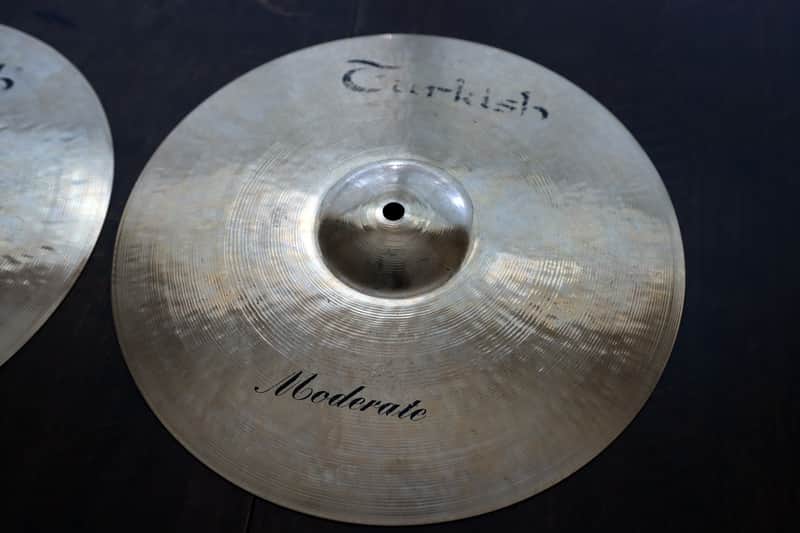 Turkish Cymbals 14" Moderate Series Moderate Hi-Hat Pair M-H14 (Pair) 2010s - Brilliant image 1