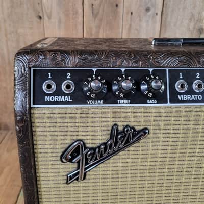 Fender 65 Deluxe Reverb Limited Edition Western 2025 With Cover Model # PR 239 - Brown Western image 5