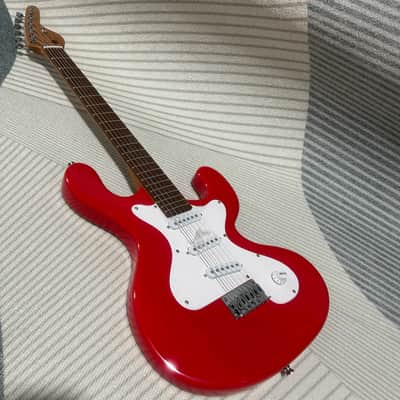 Custom Red Electric Guitar, Mahogany Body with Roasted Maple Neck image 2