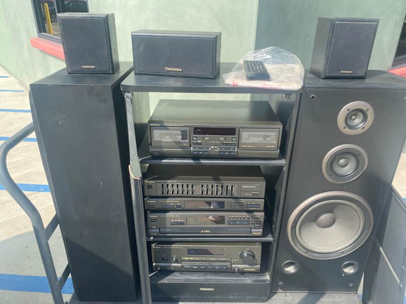 Technic stereo system with cabinet Full system 1998 - Gray image 1