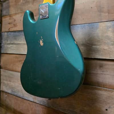 2023 Fender Custom Shop Jazz Bass B2 '62 RELIC (Pre-Owned) - Aged Sherwood Green w/ Hard Case image 15