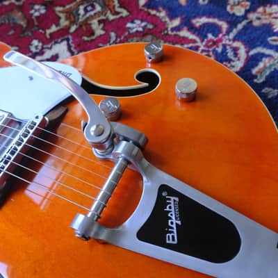 Gretsch G5420T Electromatic Hollow Body with Bigsby 2014 Orange Stain image 4
