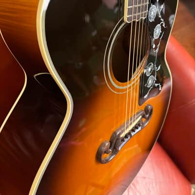 1990 Gibson J-200 Vintage Sunburst image 4
