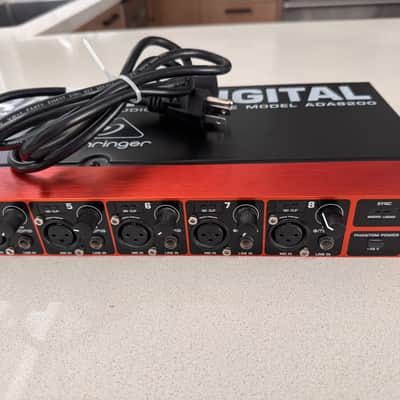 Behringer Ultragain Digital ADA8200 8-Channel Mic Preamp with AD/DA Converter 2013 - Present - Black / Red image 3