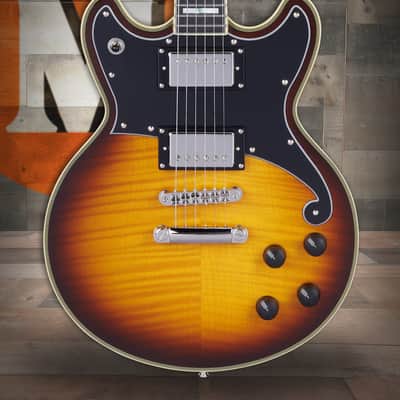 D'Angelico Deluxe Brighton - Vintage Sunburst (DADBRIVSBNS) image 2