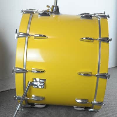 1980s Yamaha Tour Custom 8000 "Mellow Yellow" Drum Set image 15